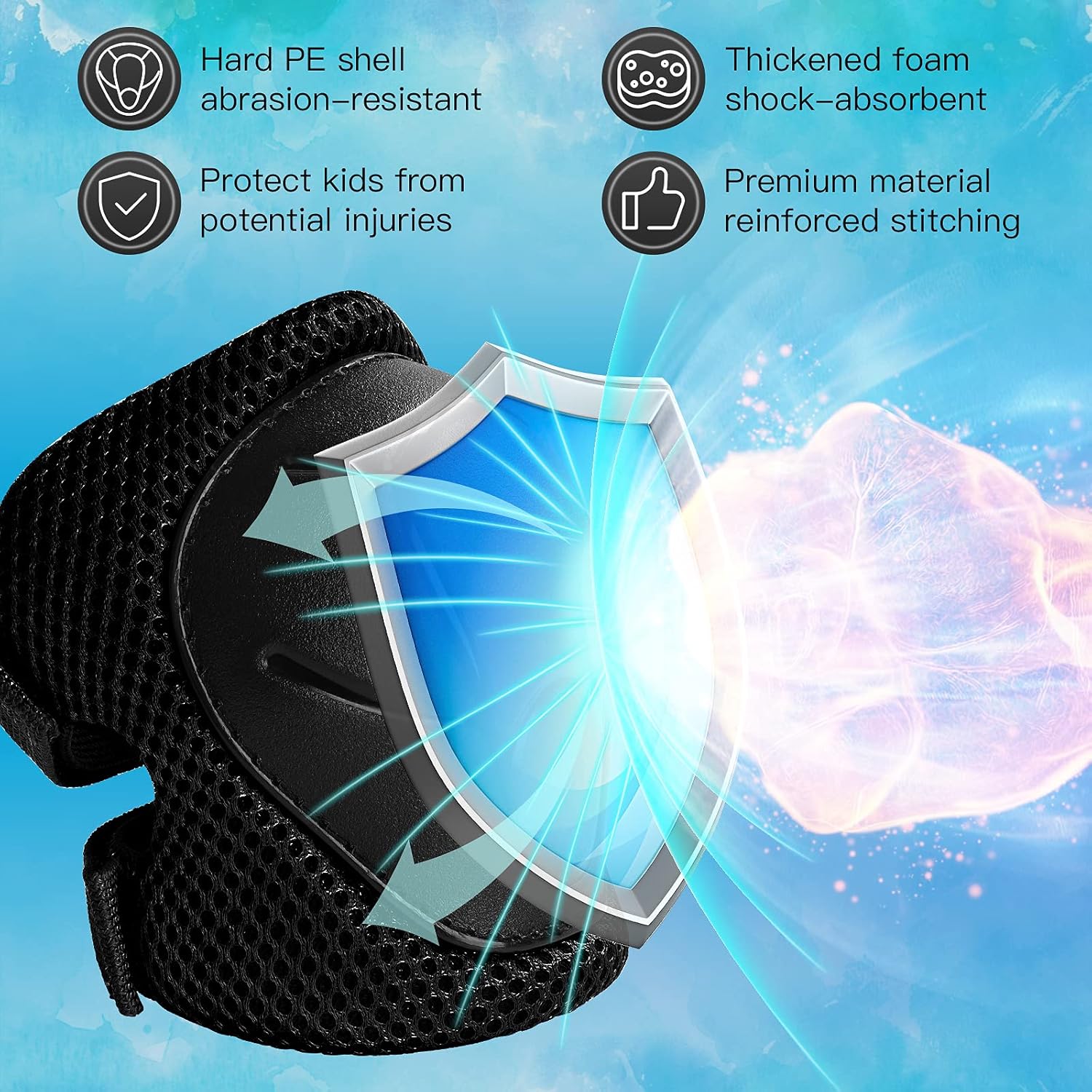 6PCS Kids Protective Gear Set  - đánh giá và giá Mountain Biking Elbow Pads